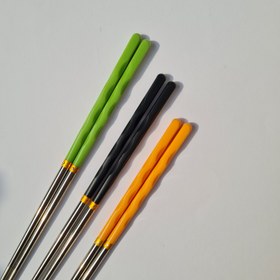 تصویر چاپستیک استیل رنگی 