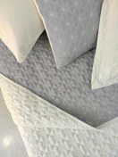 تصویر ست روتختی بهاره آندیا تک نفره رنگ آبی و طوسی 