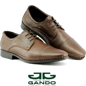 تصویر کفش پولاریس برت بندی قهوه ای 