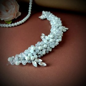 تصویر ریسه عروس با مروارید 