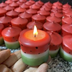 تصویر شمع هندوانه استوانه Candle