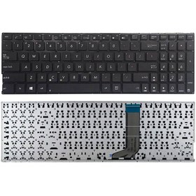 تصویر کیبورد لپ تاپ ASUS VivoBook K556 بدون فریم مشکی ا Keyboard Laptop ASUS VivoBook K556_Black Keyboard Laptop ASUS VivoBook K556_Black