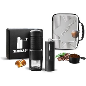 تصویر کیت مسافرتی اسپرسو ساز استارسو مدل STARESSO Classic Discovery Grinder Travel Kit 