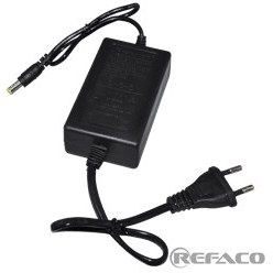 تصویر آداپتور 2آمپر واقعی REFACO DESKTOP ADAPTOR 12V MAX 2.2A WITH COMPLETE PROTECTION ترانس شارژر RF1202-D002 آداپتور 2 آمپر رفاکو 