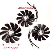 تصویر فن کارت گرافیک ایکس اف ایکس RX 5700 XT مدل THICC III PRO 