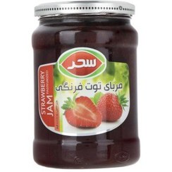 تصویر مربا 800 گرم توت فرنگی سحر 