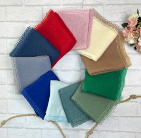 تصویر روسری نخ اسلپ شاین - پوست پیازی / ۱۳۵ سانت 