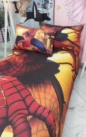 تصویر روتختی تک نفره 4 تکه مدل مردعنکبوتی Spiderman 