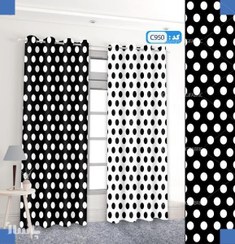 تصویر پرده تصویری طرح پترن خال خال برند پرنا - کد 1950762 