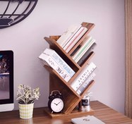 تصویر جاکتابی رومیزی چوبی زاویه دار کد ۸۰۳۳ 