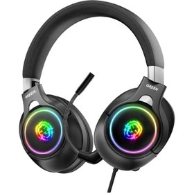 تصویر هدفون مخصوص بازی با سیم گرین Green K10 RGB Professional Gaming Headphones 