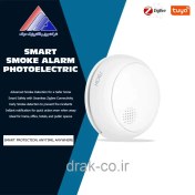 تصویر سنسور دود فوتوالکتریک هوشمند MOES – پروتکل زیگبی 