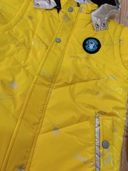 تصویر کاپشن سیلیکونی نوجوان پافرشو داخل خز ضخیم 