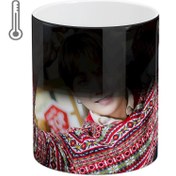 تصویر ماگ(قاشق و جعبه رایگان) حرارتی آبنبات رنگی شوگا BTS - Suga کد MKSA0462 (قاشق و جعبه رایگان)