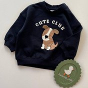 تصویر دورس داخل کرکی سرمه ای تیره اچ اند ام کد۰۱۶۶ - ۱۲تا۱۸ماه 