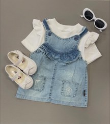 تصویر سارافون دخترانه جین 55 