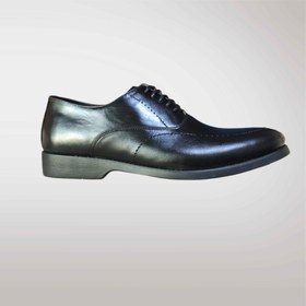 تصویر کفش مردانه رسمی چرم آکس مدل چرم طبیعی گاوی Ox leather official men's shoes, natural cow leather