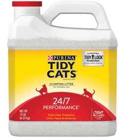 تصویر خاک گربه چندرنگ PURINA TIDY CATS مدل 24/7 Performance با وزن 6.4 کیلوگرم برند generic PURINA TIDY CATS 24/7 Performance Clumping Cat Litter Multicolour 6.4kg