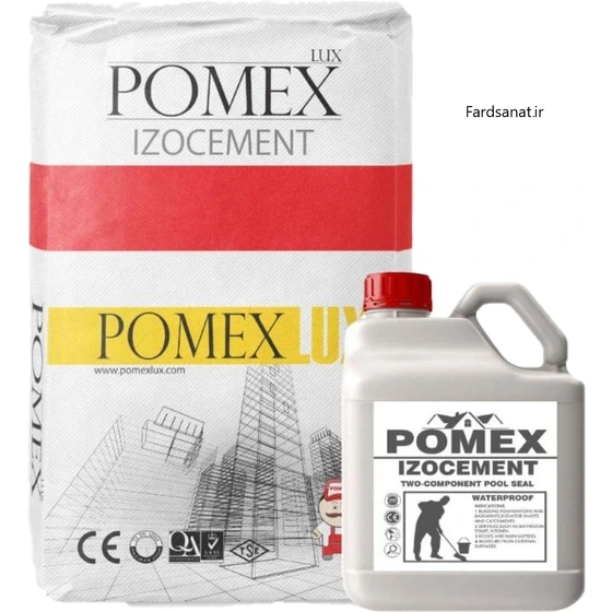 Pomex خرید و قیمت چسب عایق آببندی دو جزئی پومکس POMEX IZOCEMENT | ترب