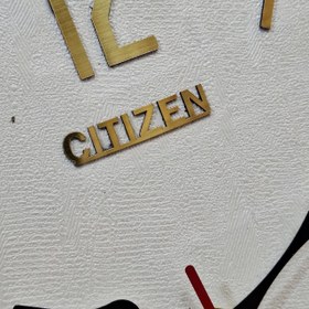 تصویر ساعت دیواری سیتیزن سفید 35 سانتی Citizen clock