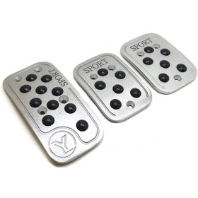 تصویر روپدالی برای ماشین | برند یزدی | ضد لغزش | مقاوم و باکیفیت Car Foot Pedal Pad | Anti-Slip | Durable & High-Quality