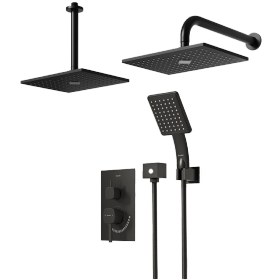 تصویر شیر حمام توکار شودر مدل رومر ABS | تیپ 3 رنگ مشکی 