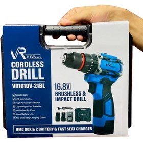 تصویر دریل شارژی ۱۶.۸ ولت ویوارکس موتور براشلس مدل VR1610V-21BL 
