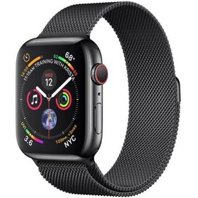 تصویر بند اپل واچ استیل مگنتی میلانس - 38/40/41 / نقره‌ای apple watch milanese loop band