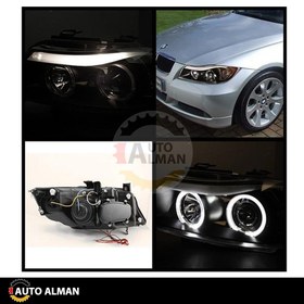 تصویر چراغ جلو سونار ابرویی دار بی ام و سری 3 E90 BMW 