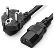 تصویر کابل برق سه پین کامپیوتر طول 1 متر 