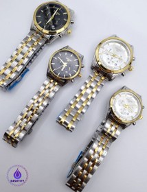 تصویر ساعت مردانه و زنانه طرح سیتیزن وی آی پی | Citizen VIP - صفحه مشکی و بند مشکی / زنانه Citizen VIP men's and women's watches