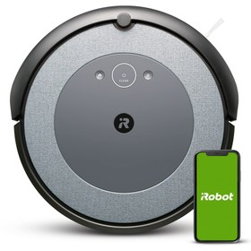 تصویر جاروبرقی ربات نقشه‌برداری متصل iRobot® Roomba® i315240 با برس‌های لاستیکی چند سطحی دوگانه – ایده‌آل برای حیوانات خانگی – پیشنهادات شخصی – دستیار صوتی و سازگاری پیوند چاپی 