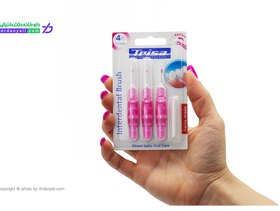 تصویر براش بین دندانی تریزا مدل flexible سایز 1.3میلی متری ایزو 4 trisa interdental brush flexible model size 1.3 mm ISO 4