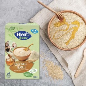 تصویر غذای کمکی نوزاد گندم و عسل هیرو بیبی | hero baby 