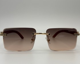 تصویر عینک فرملس کارتیر - قهوه ای 