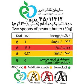 تصویر کره بادام زمینی کرانچی شیررضا - 450 گرم 