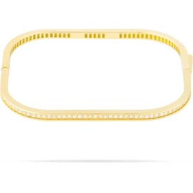 تصویر بنگل ۴ضلعی با نگین سفید 