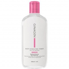 تصویر تونر رطوبت رسان عمیق ژیناژن مناسب پوست های خشک و نرمال حجم 200 میلی لیتر 