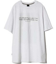 تصویر تی شرت مردانه یقه گرد نخی سفید ویمانا 