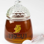 تصویر ظرف مخصوص نگهداری عسل تمام شیشه بسیار با کیفیت و مقاوم یک کیلوئی Honey storage container