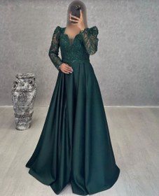 تصویر لباس مجلسی و شب ماکسی مدل فروغ Dress and long night