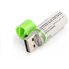 تصویر باتری قلمی شارژی USB مدل NH-AA بسته دو عددی 