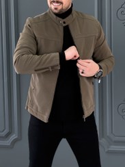 تصویر کت چرم 120502 AKOMOD شکلاتی 