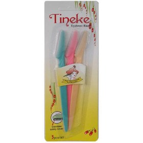 تصویر تیغ ابرو تینکل (Tinekel) مدل 003 بسته 3 عددی رنگ چند رنگ 
