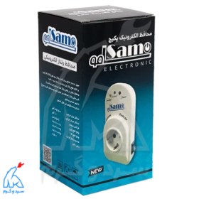تصویر محافظ ولتاژ سامو مدل PT1 ارت دار با ۱ عدد پریز 
