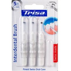 تصویر مسواک بین دندانی سایز 4 (1.3 میلی متر) تریزا 3 عددی Trisa Interdental Brush Flexible ISO Size 4 (1.3 mm) 3 Pcs