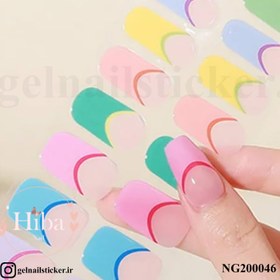 تصویر استیکر کاشت ناخن_کد NG200046 gel nail sticker_ NG200046