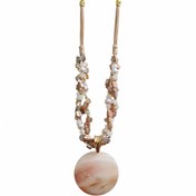 تصویر گردنبند زنانه مدرن صدف و مروارید 