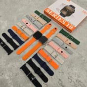 تصویر ساعت هوشمند KW35 MAX زنانه با ۱۰ بند سیلیکون 