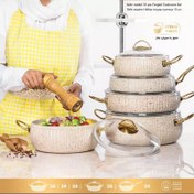 تصویر سرویس قابلمه گرانیتی اویز مدل سلین ۱۰ پارچه 